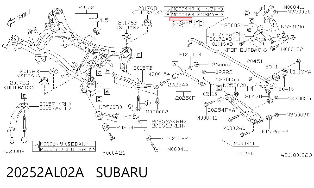 20252AL02A Subaru 