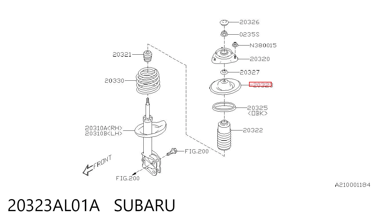 20323AL01A Subaru 