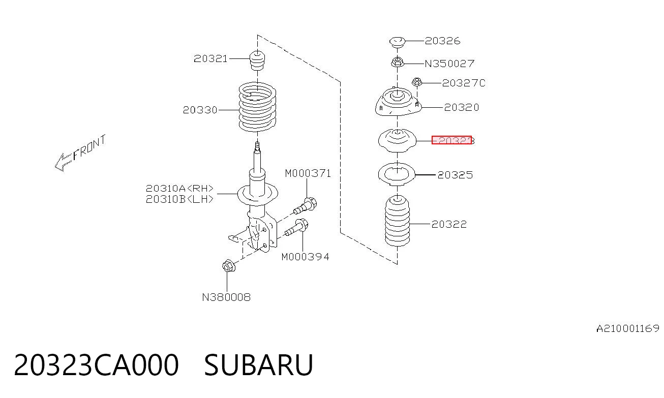 20323CA000 Subaru 