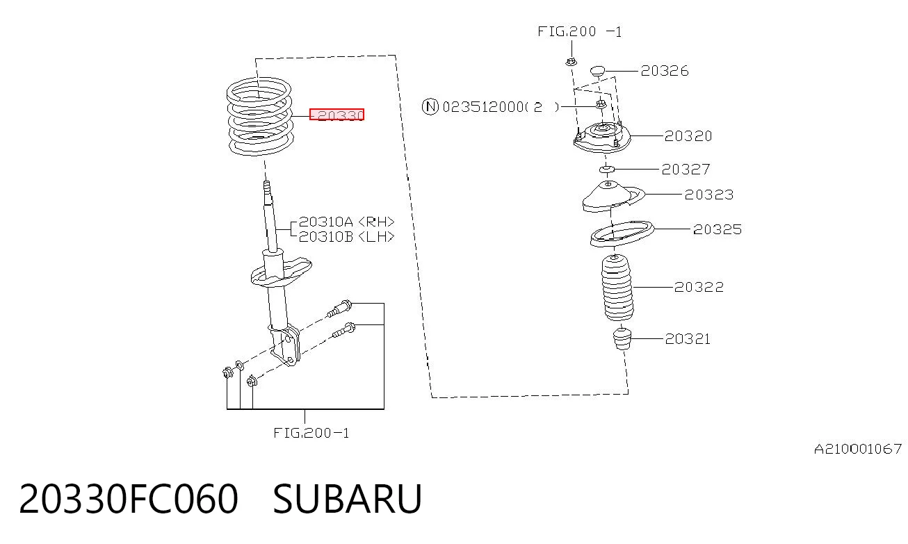 Пружина передня OBK C4B63071 ціна, від 53.79 USD