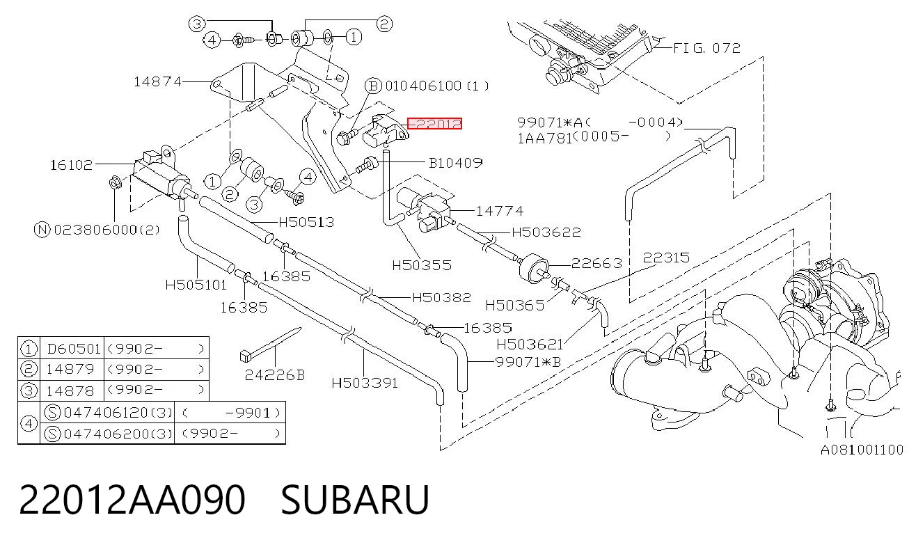 22012AA090 Subaru 