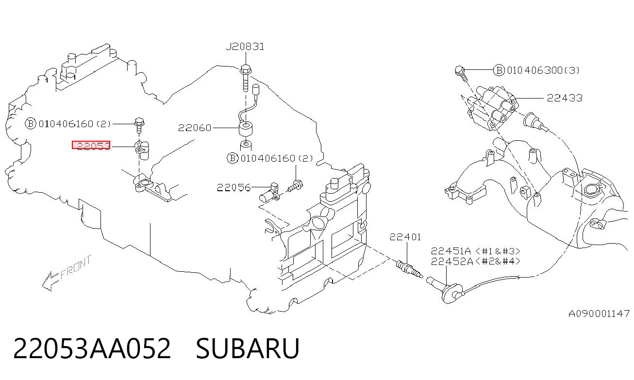 22053AA052 Subaru Датчик розподільного вала
