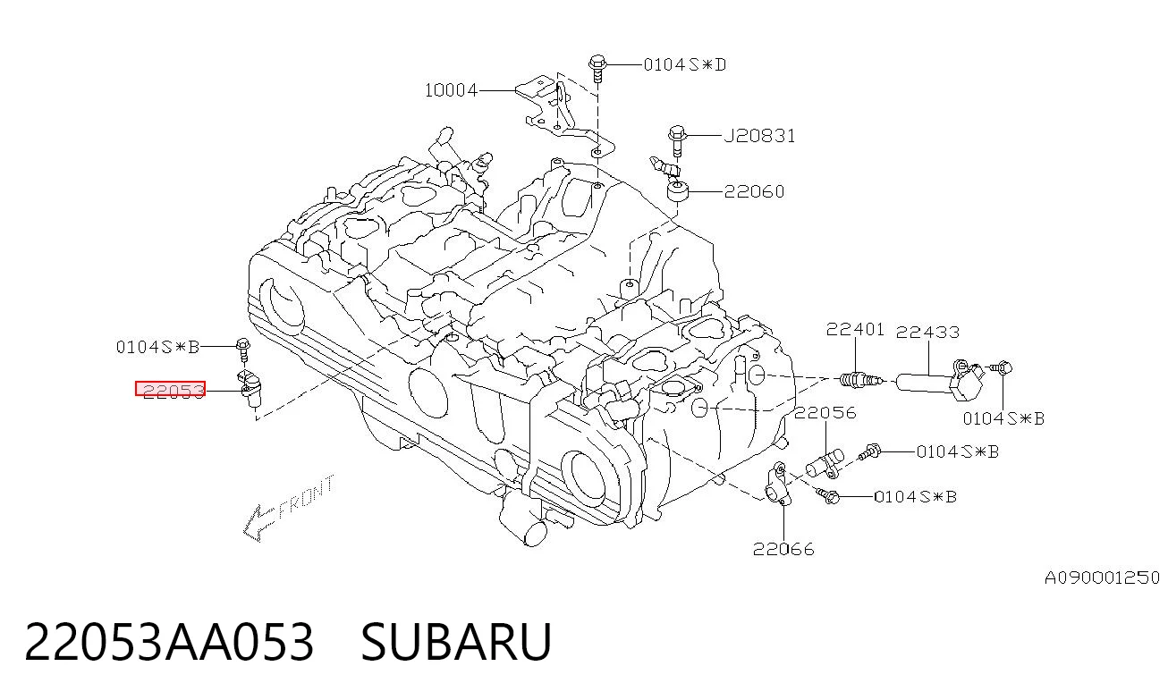 22053AA053 Subaru Датчик розподільного вала