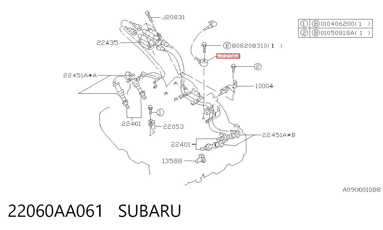 22060AA061 Subaru Датчик детонації
