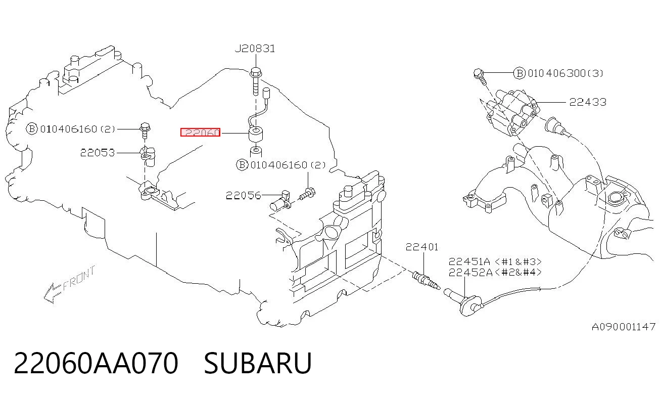 22060AA070 Subaru Датчик детонації