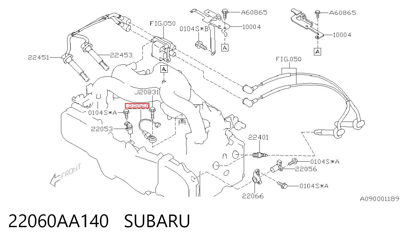 22060AA140 Subaru Датчик детонації