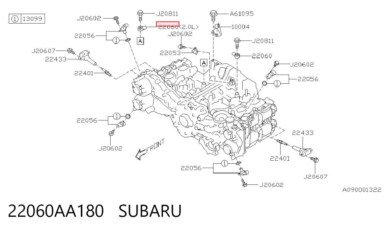 22060AA180 Subaru Датчик детонації