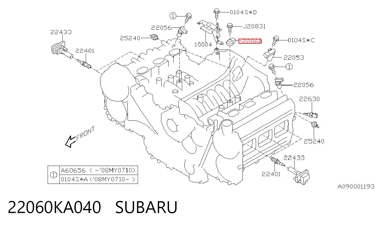 22060KA040 Subaru Датчик детонації