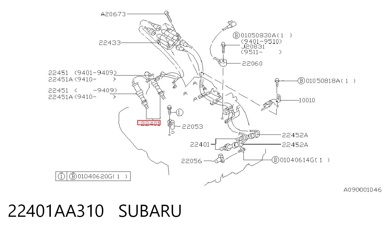 22401AA310 Subaru Свіча запалювання