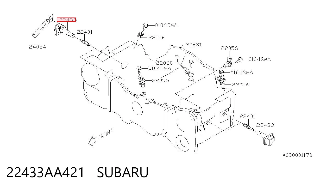 22433AA421 Subaru Котушка запалювання