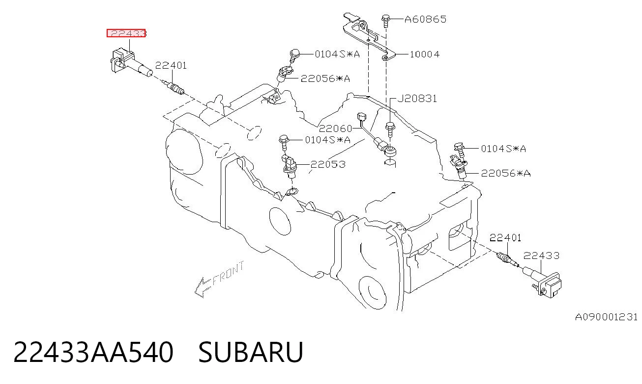 22433AA540 Subaru Котушка запалювання