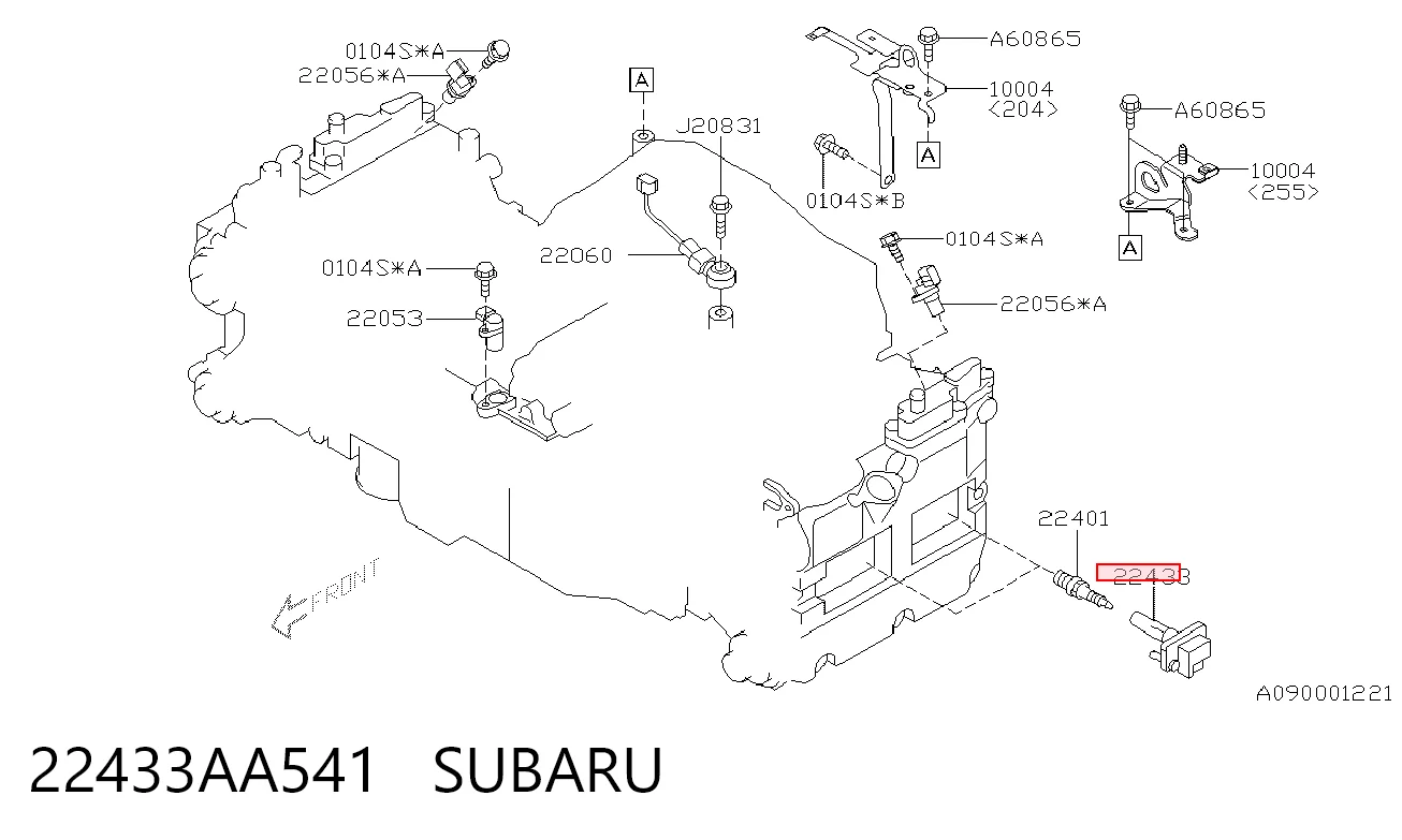 22433AA541 Subaru Котушка запалювання