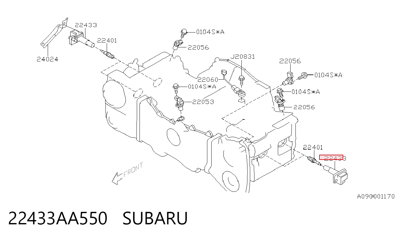 22433AA550 Subaru