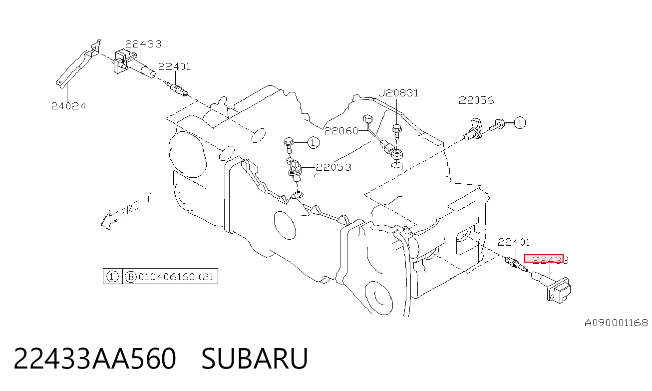 22433AA560 Subaru Котушка запалювання