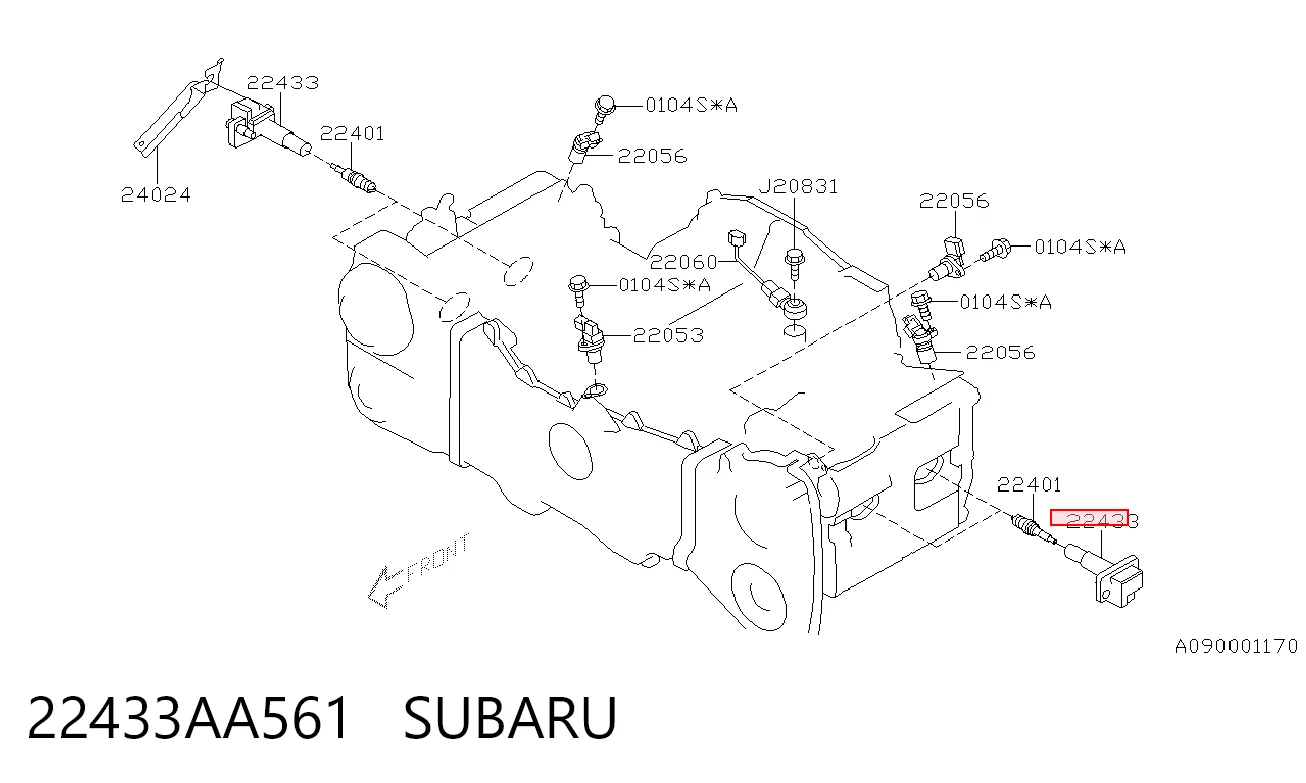 22433AA561 Subaru Котушка запалювання
