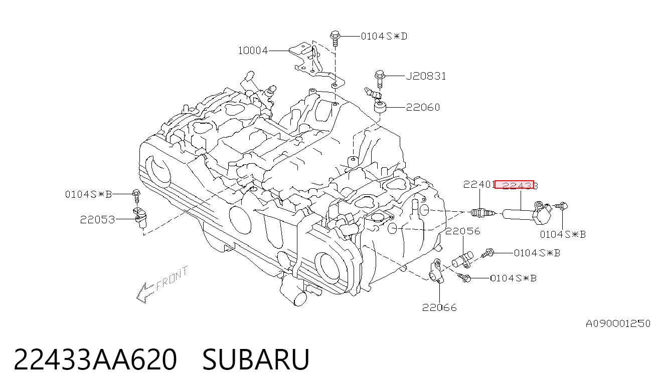 22433AA620 Subaru Котушка запалювання