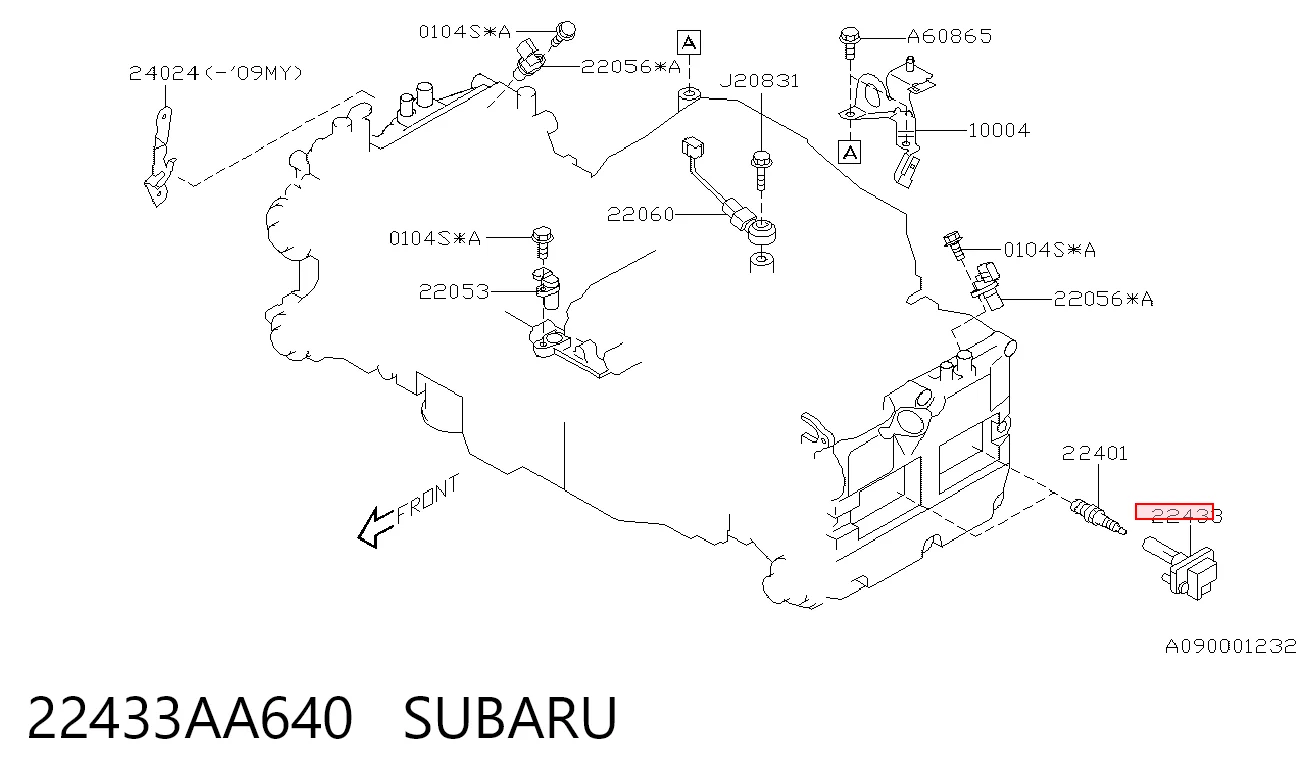 22433AA640 Subaru Котушка запалювання