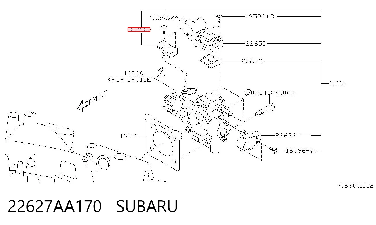22627AA170 Subaru Датчик показника тиску масла