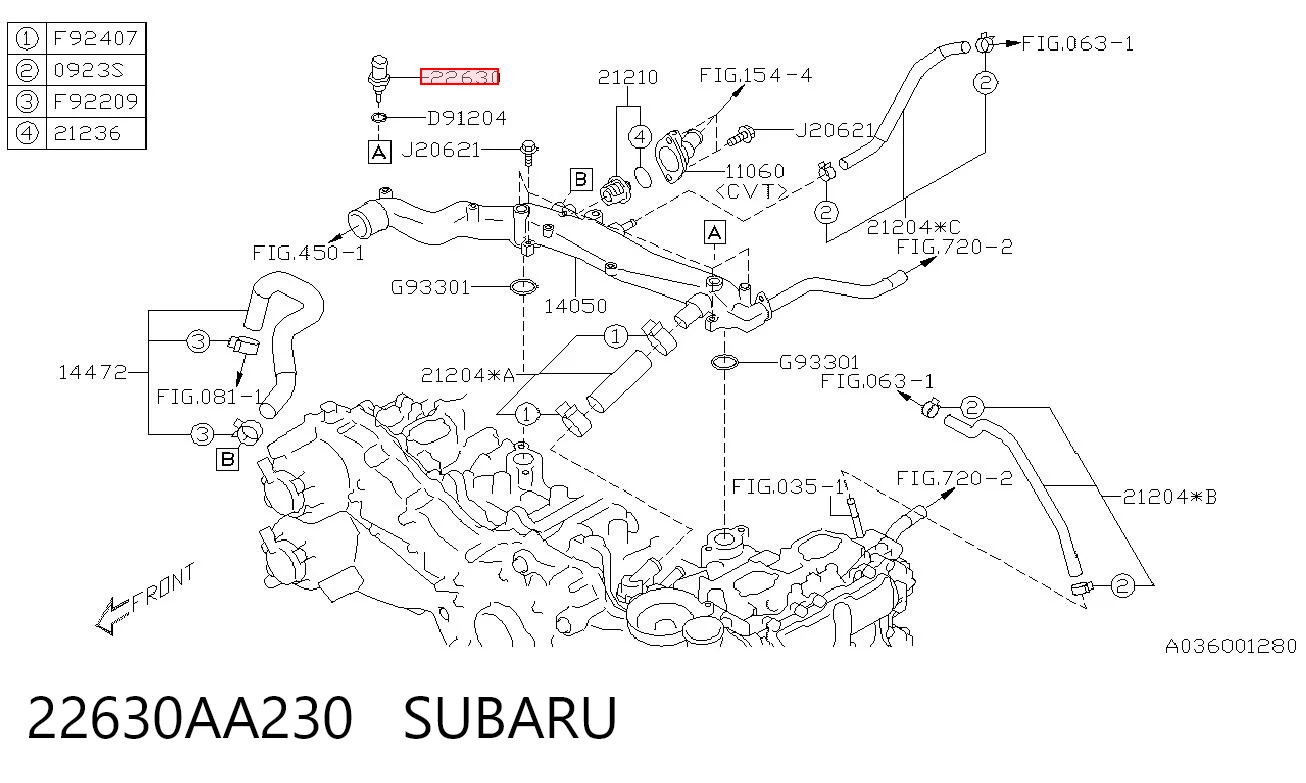  Датчик температури охолоджуючої рідини Subaru Outback 5