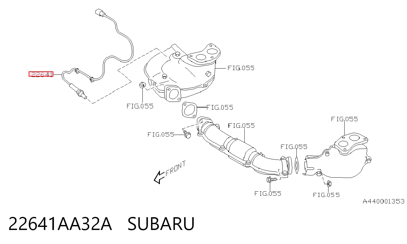 22641AA32A Subaru Датчик кисню