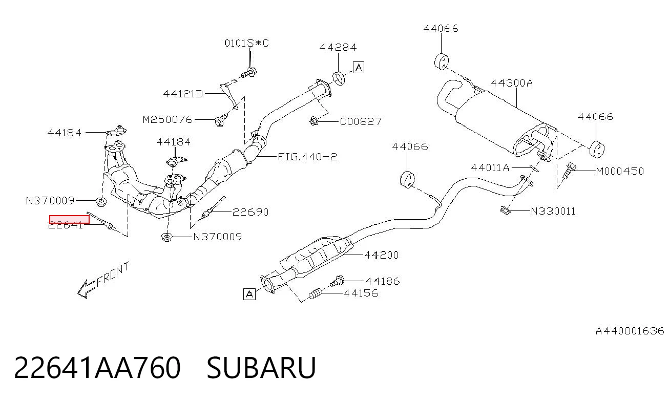 22641AA760 Subaru 