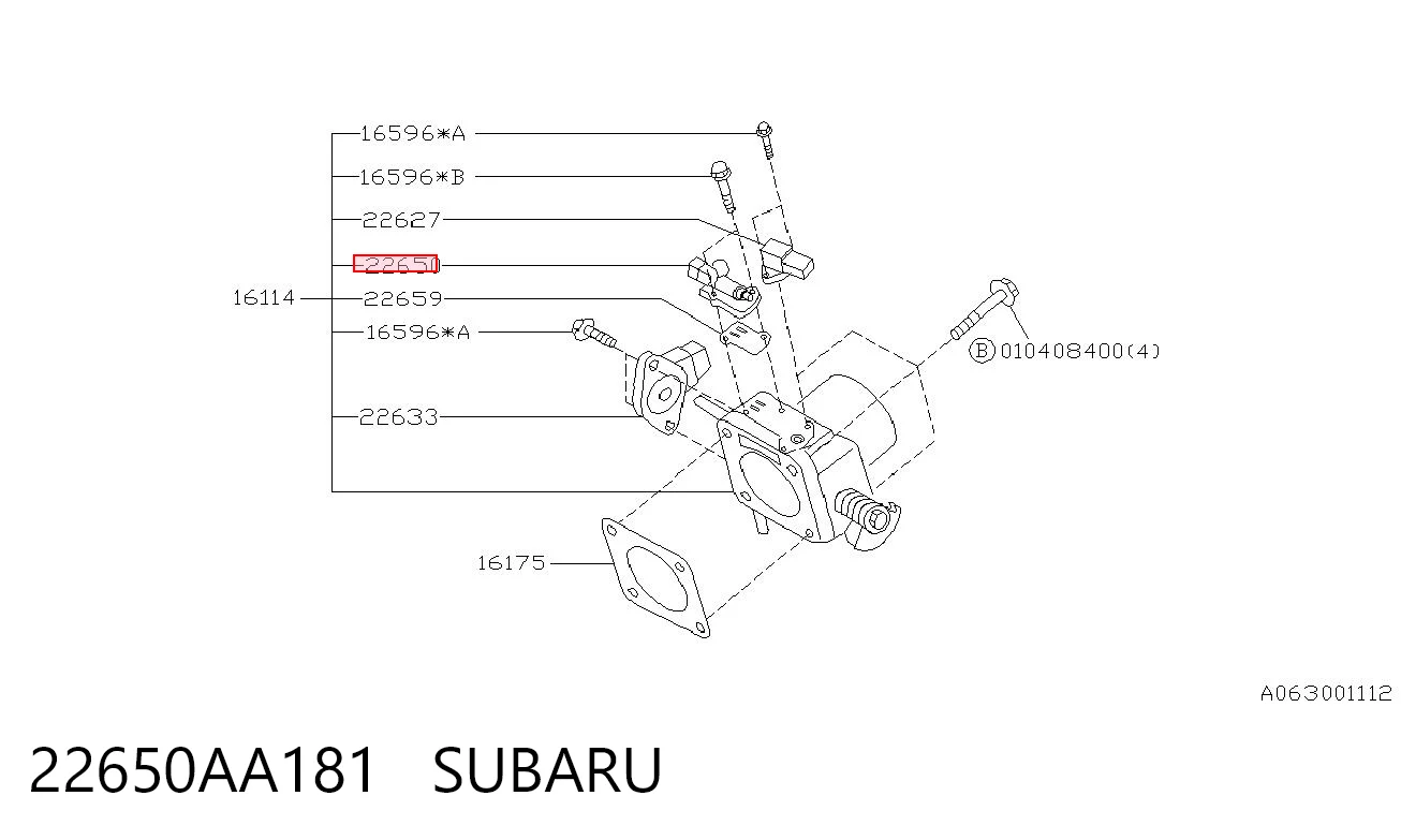 22650AA181 Subaru РХХ