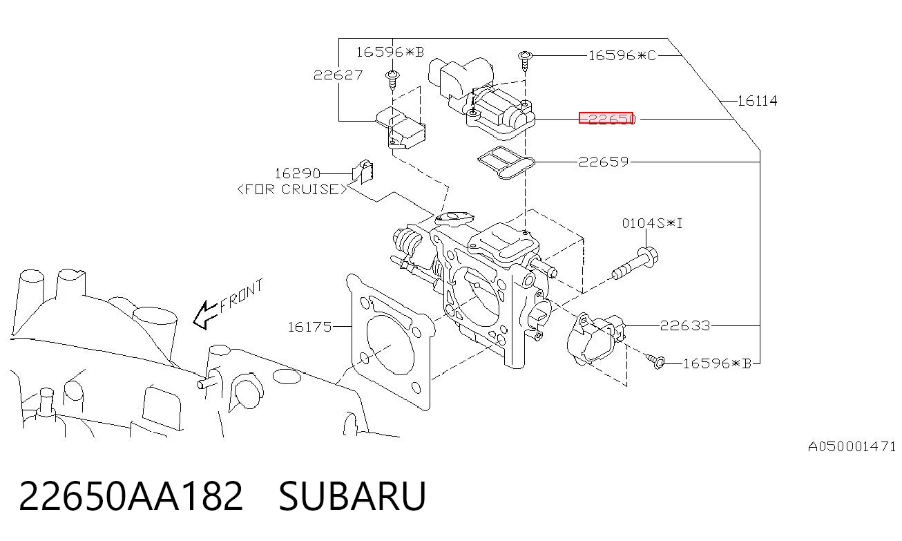 22650AA182 Subaru РХХ