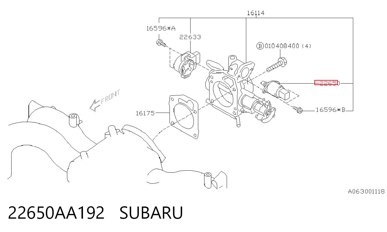 22650AA192 Subaru РХХ