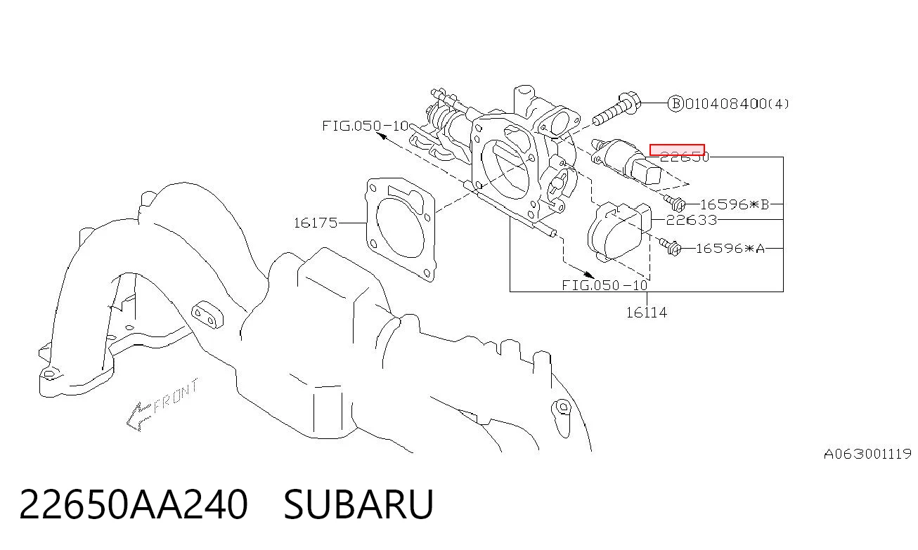 22650AA240 Subaru РХХ