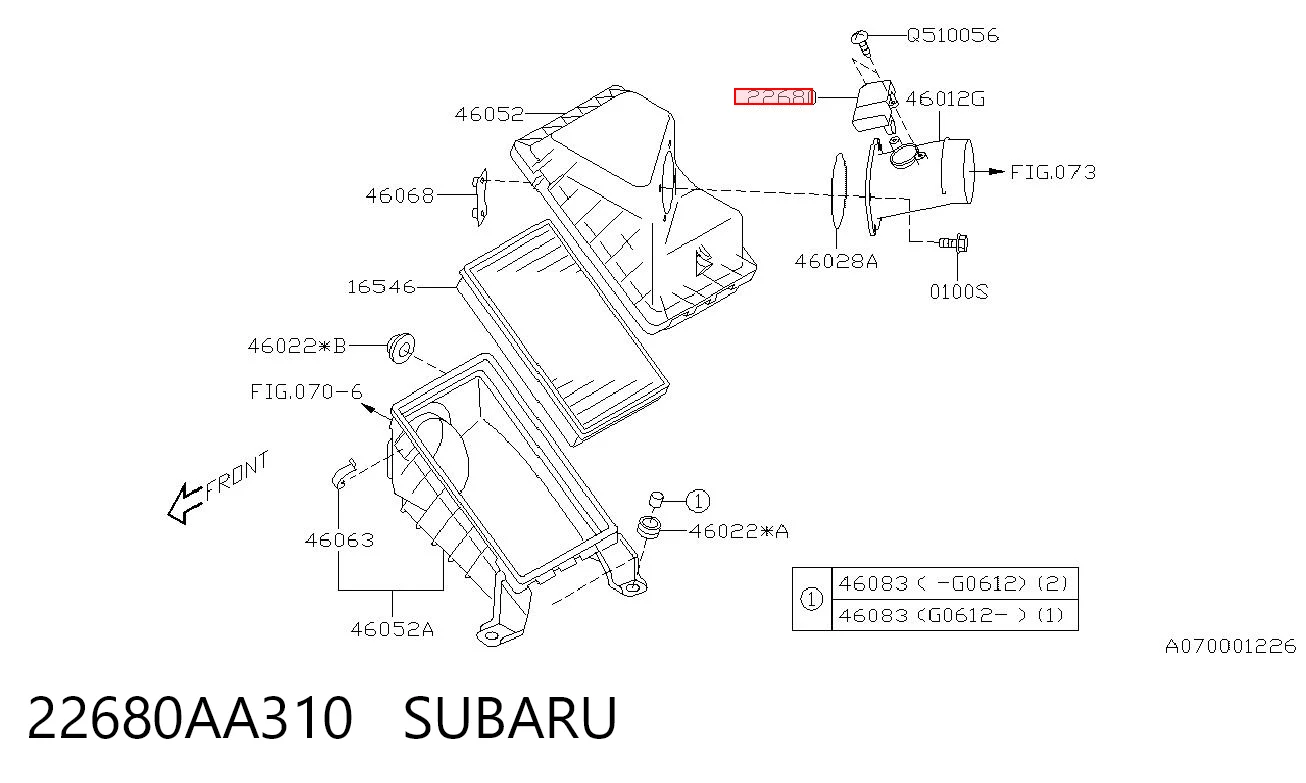 Датчик масової витрати повітря Nissan/Infiniti 22680AA310 ціна, від 63.01 USD