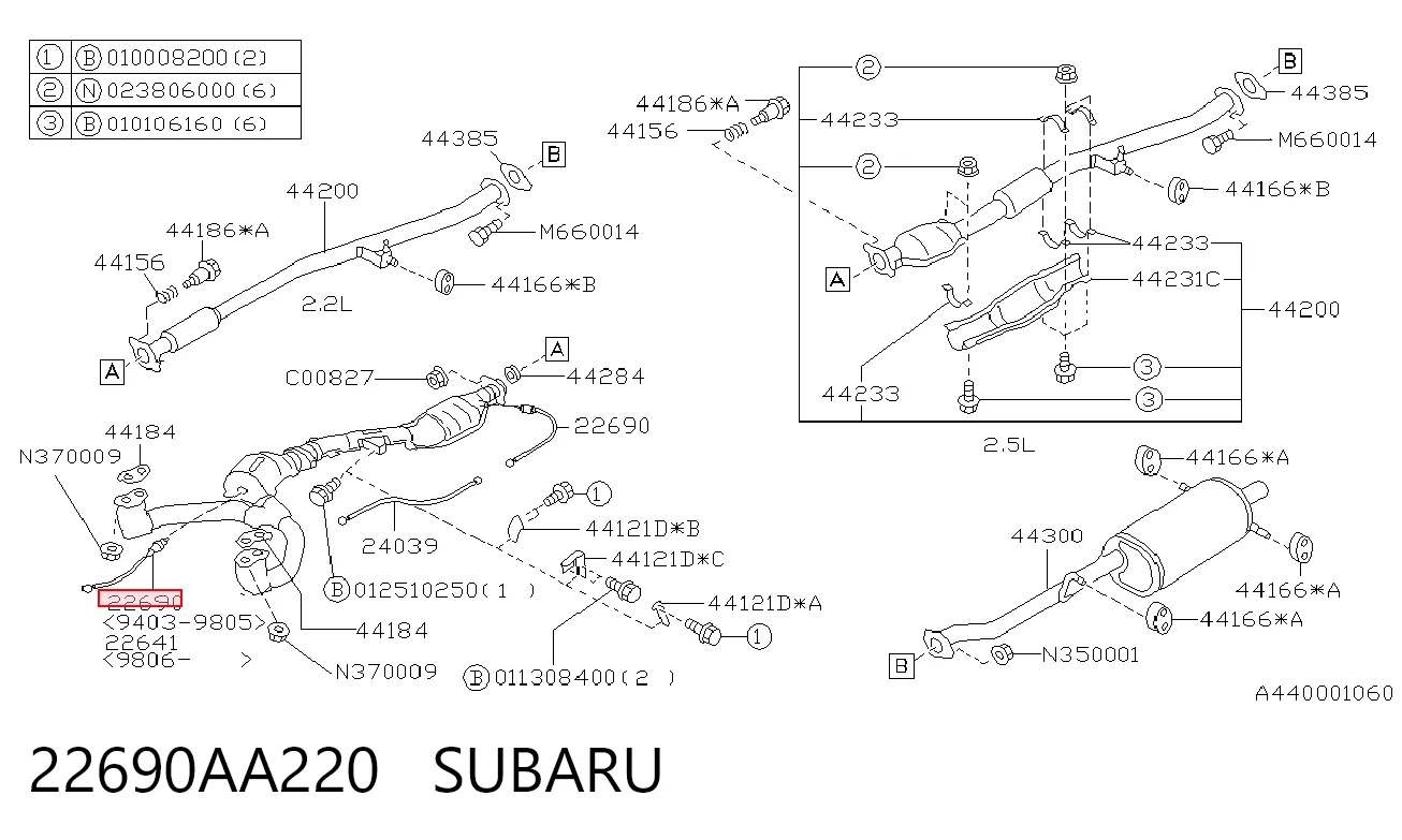 Лямбда датчик кисню Subaru Legacy III седан (BE, BH) (1998 - 2003) ціна, від 33.16 USD