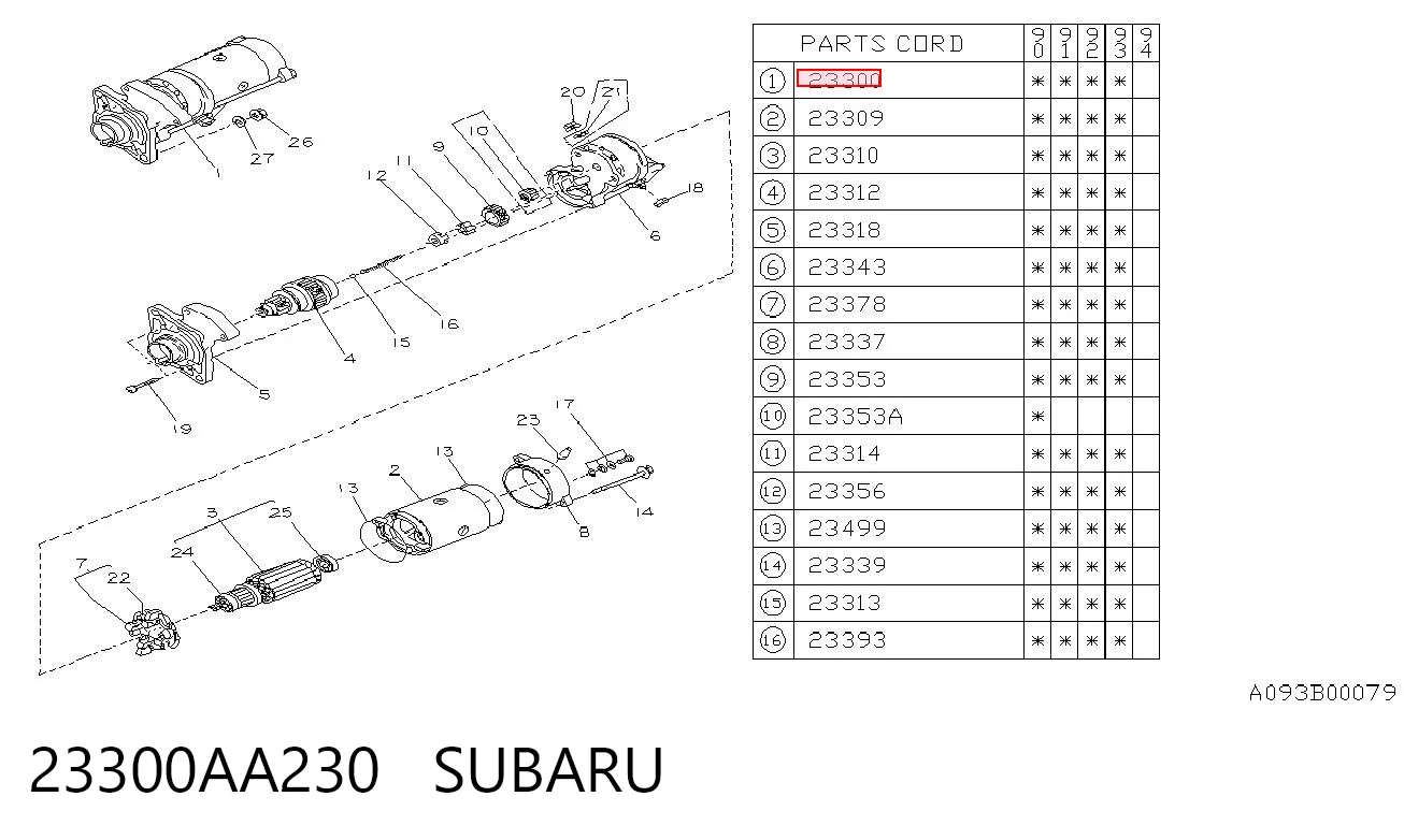 Купити Стартер Subaru Forester I S10, SF