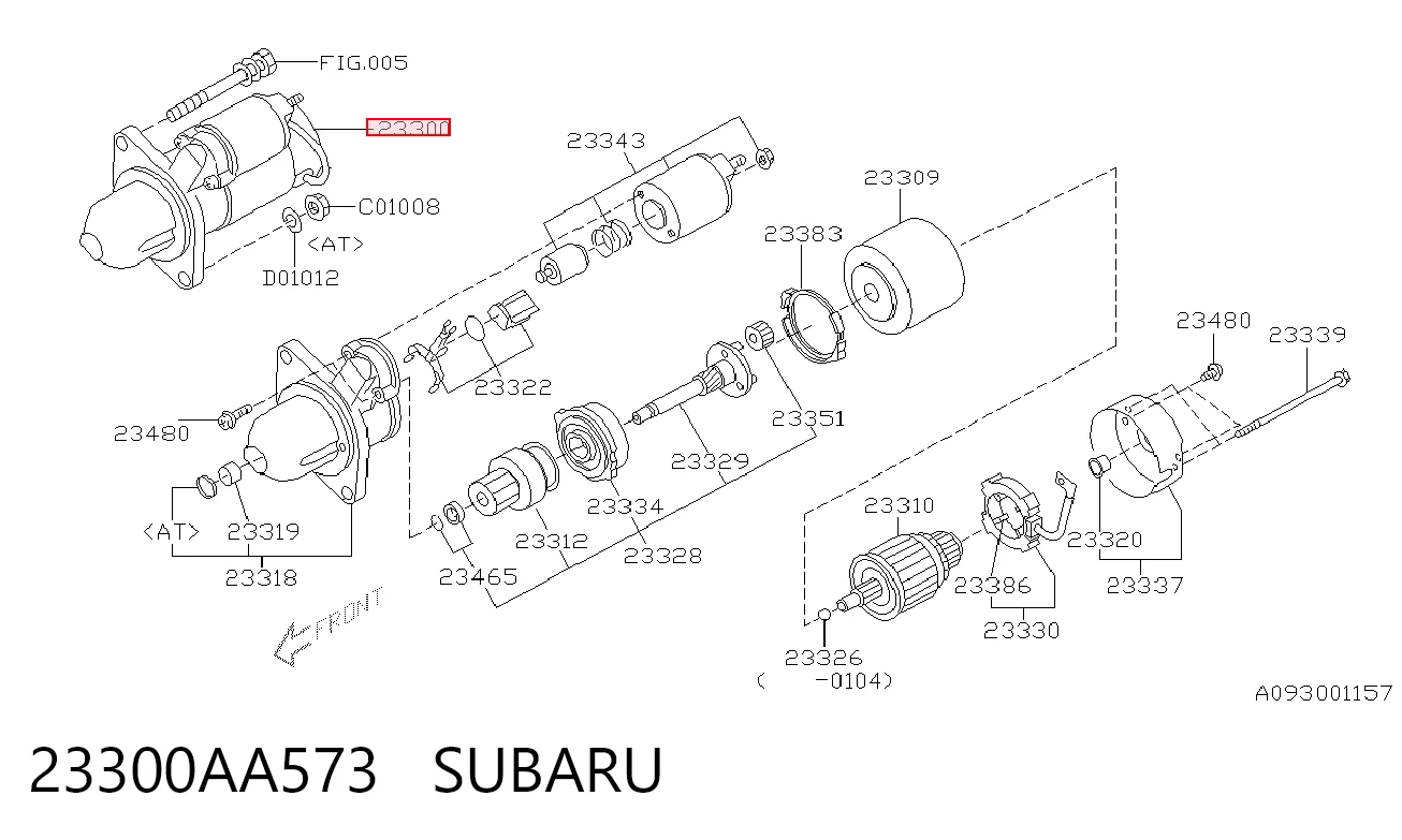 23300AA573 Subaru Стартер двигуна