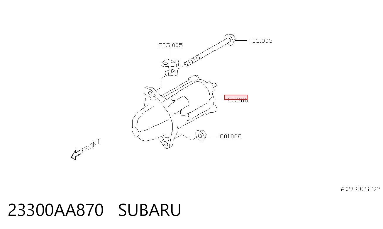 23300AA870 Subaru Стартер двигуна