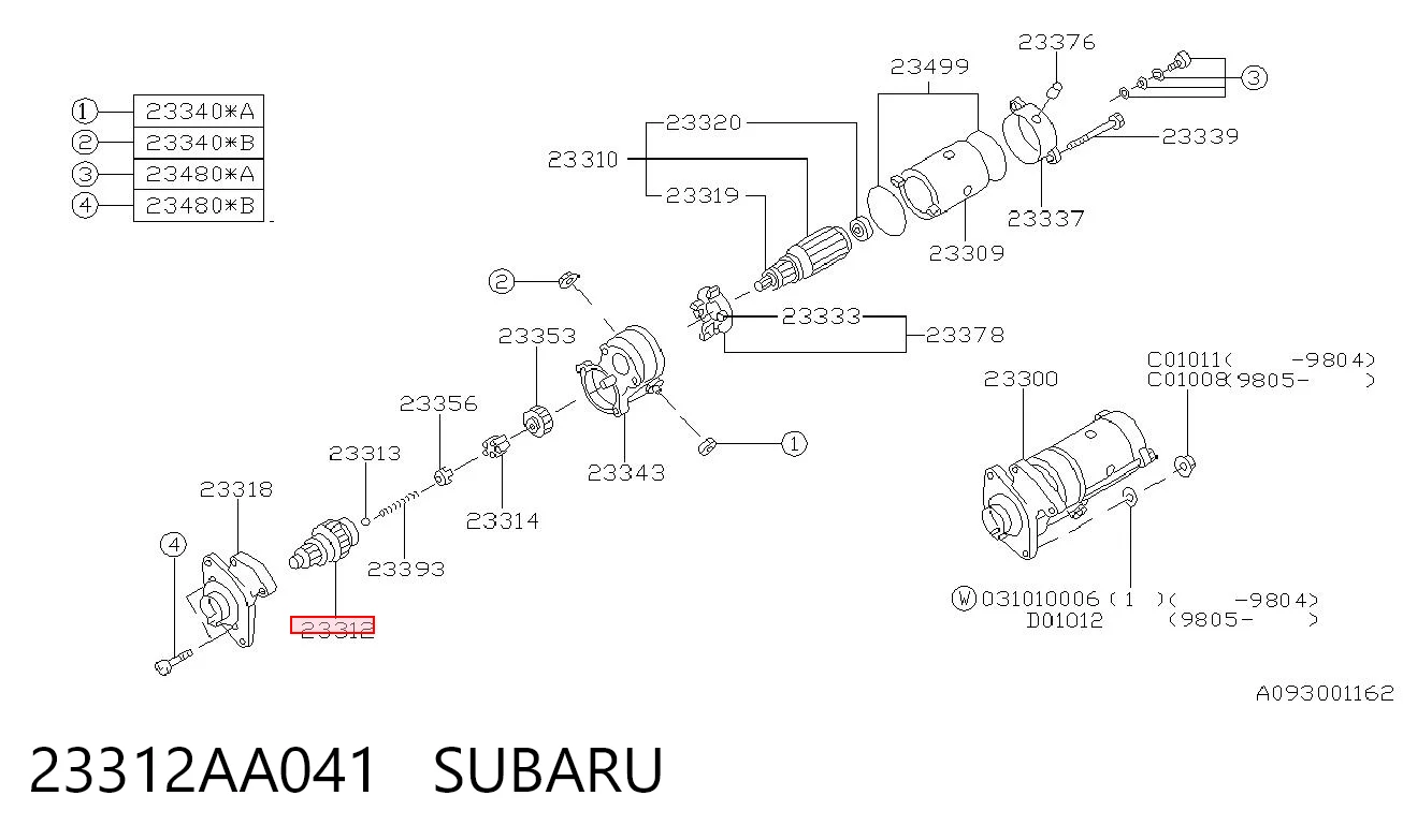 SDN327 Standard Привід стартера бендикс