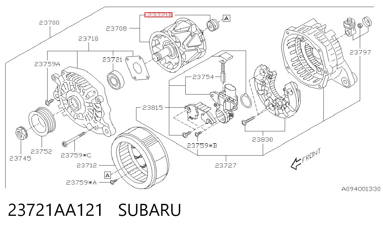 23721AA121 Subaru