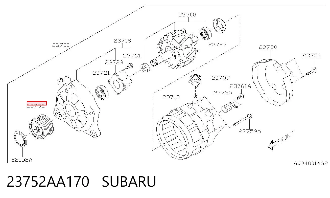 23752AA170 Subaru