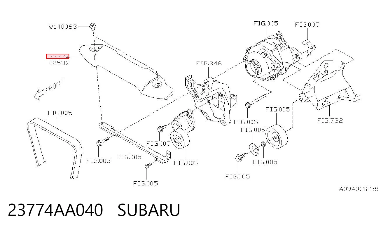 23774AA040 Subaru 