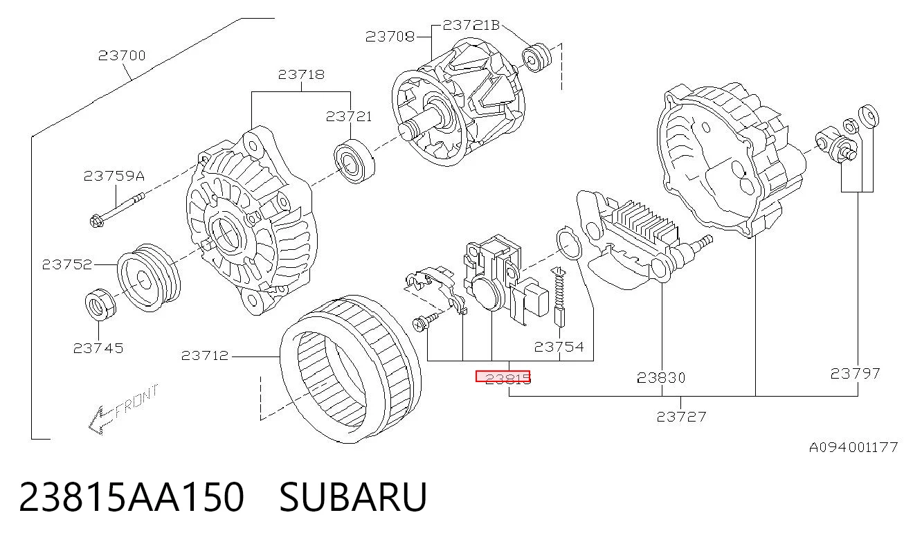 23815AA150 Subaru Реле-регулятор (напруги)