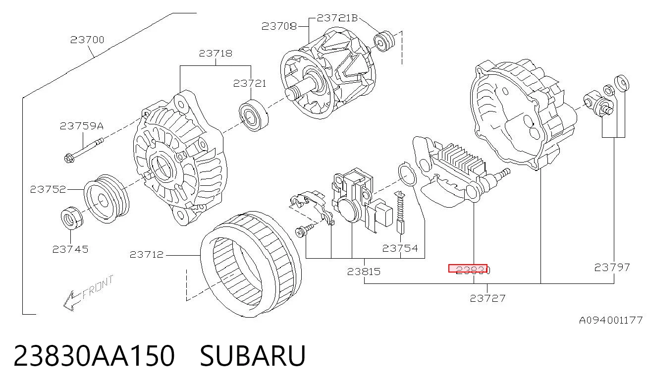 23830AA150 Subaru Діодний випрямляч
