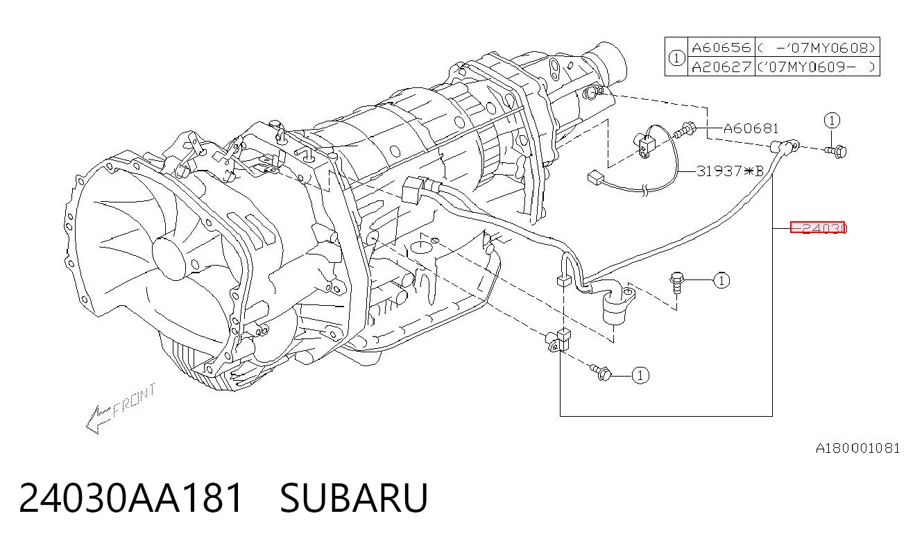 Датчик швидкості спідометра на Subaru Legacy IV B13