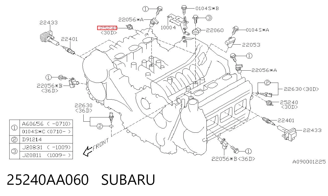 Купити Датчик тиску масла Subaru Legacy IV B13