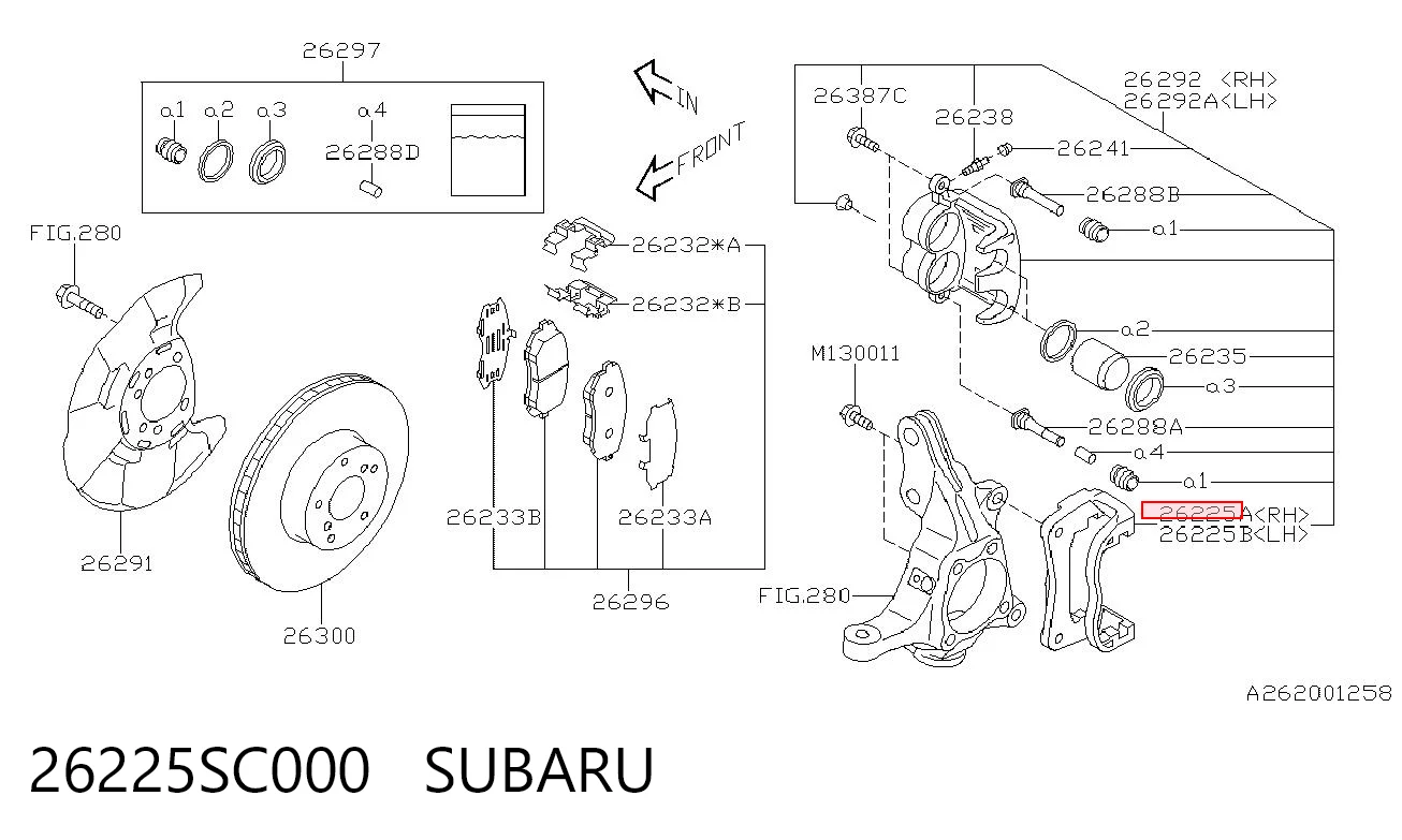 26225SC000 Subaru 