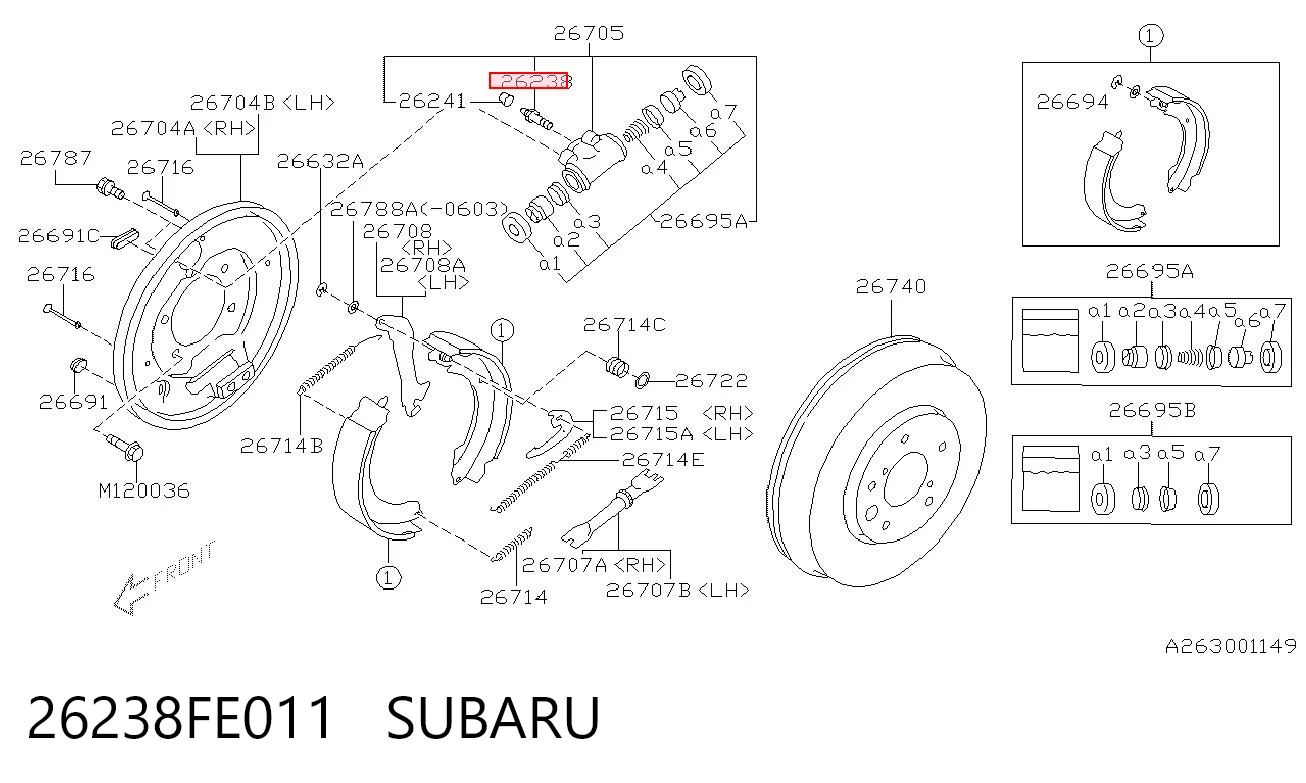 26238FE011 Subaru 