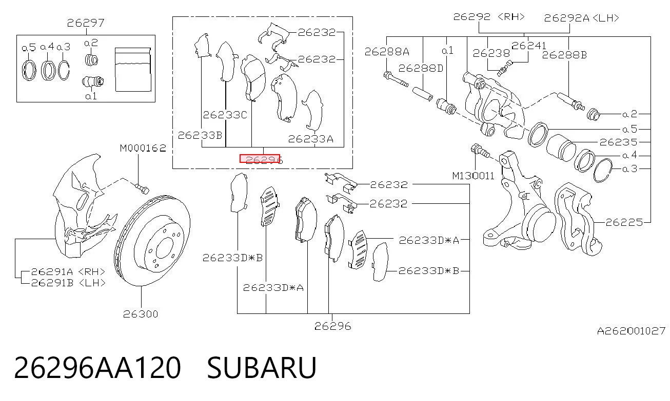 26296AA120 Subaru