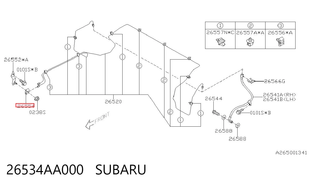 26534AA000 Subaru 