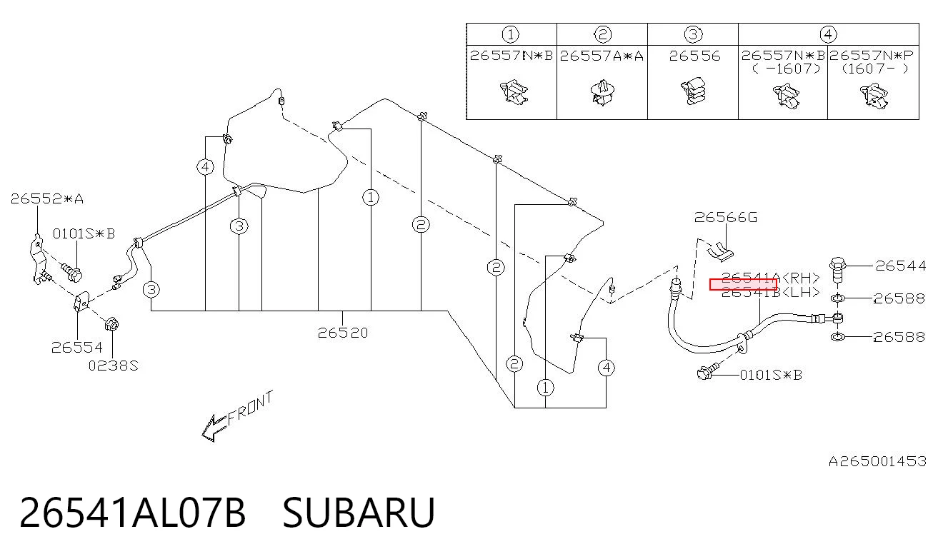 26541AL07B Subaru 