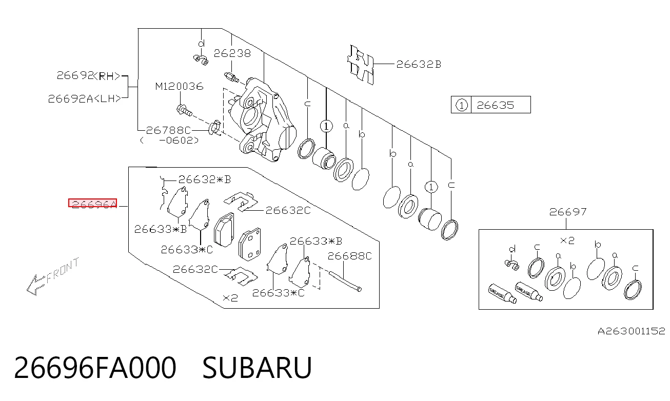 26696FA000 Subaru