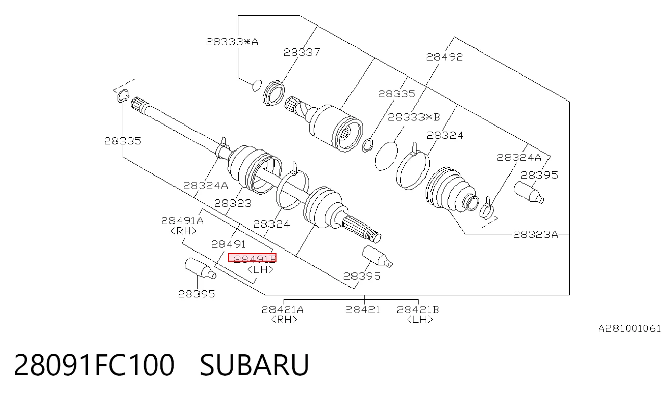 28091FC100 Subaru