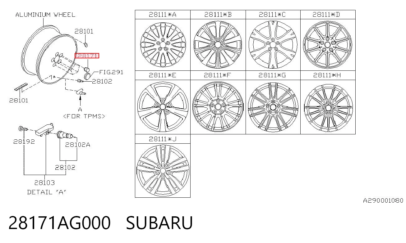 Колісні гайки Subaru Forester 2